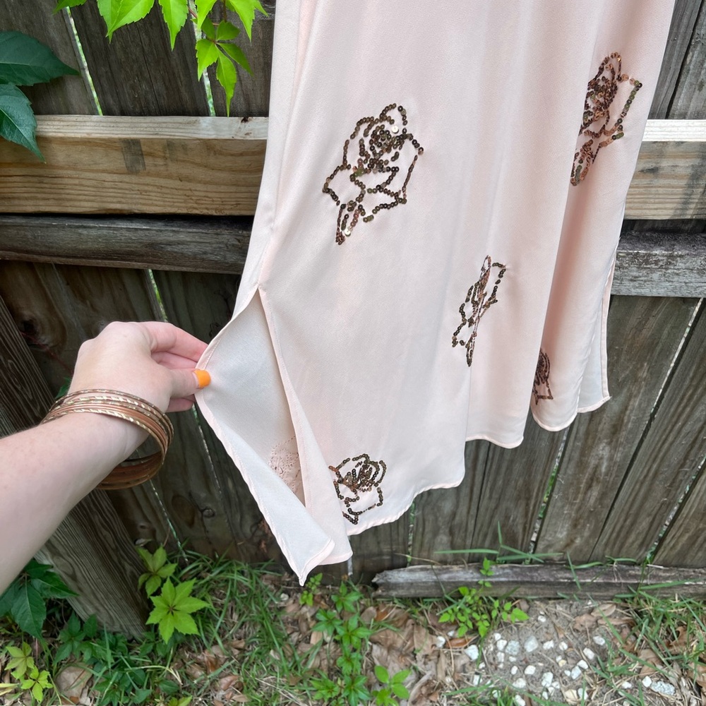 Moda International Pink Floral Mini Dress - Picture 2 of 5